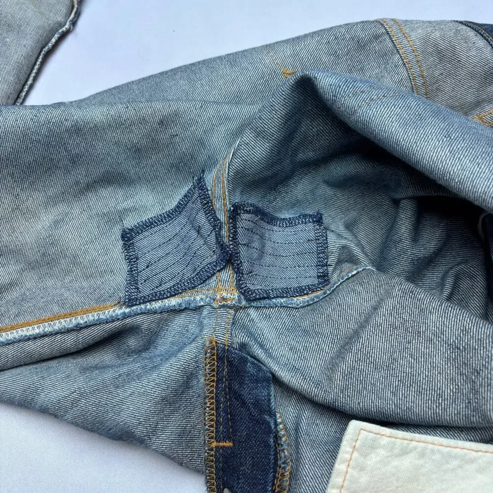 Resolute 710 Japanese Selvedge Denim Jeans Men's 33x31 Whiskering Fade Honeycomb